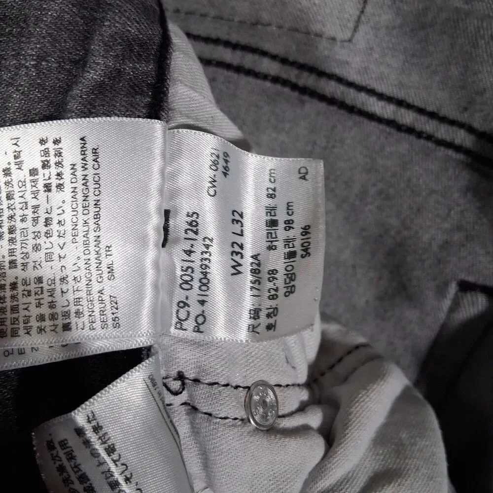 Levis 514 Straight Fit Flex Jeans Morel‎ Grey Mens 32x32 Inseam 31